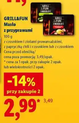 Lidl GRILL&FUN Masło z przyprawami oferta