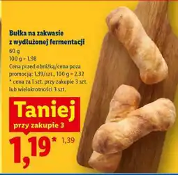 Lidl Bułka na zakwasie z wydłużonej fermentacji oferta