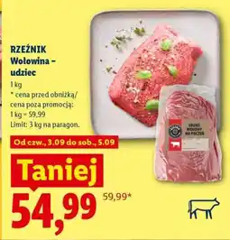 Lidl RZEŹNIK Wołowina – udziec oferta