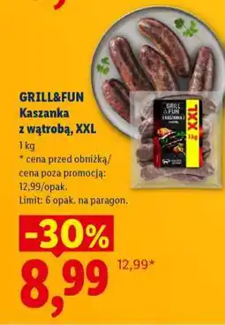 Lidl GRILL&FUN Kaszanka z wątrobą, XXL oferta