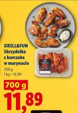 Lidl GRILL&FUN Skrzydełka z kurczaka w marynacie oferta