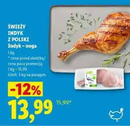 Lidl ŚWIEŻY INDYK Z POLSKI Indyk – noga oferta