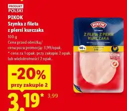Lidl PIKOK Szynka z fileta z piersi kurczaka oferta