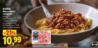 Lidl RZEŹNIK Mięso mielone z karkówki oferta