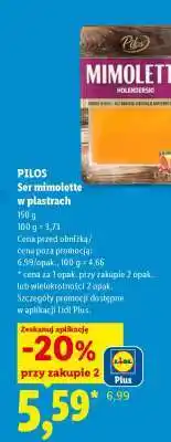 Lidl PILOS Ser mimolette w plastrach oferta