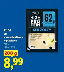 Lidl PILOS Ser wysokobiałkowy w plastrach oferta