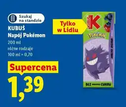 Lidl Kubuś Napój Pokémon oferta