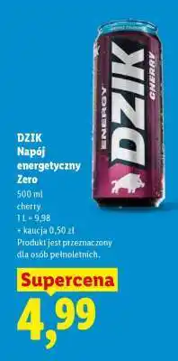 Lidl DZIK Napój energetyczny zero oferta