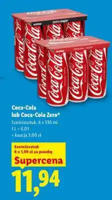 Lidl Coca-Cola lub Coca-Cola Zero oferta