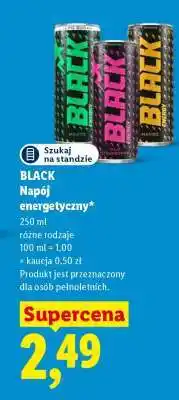 Lidl BLACK Napój energetyczny oferta