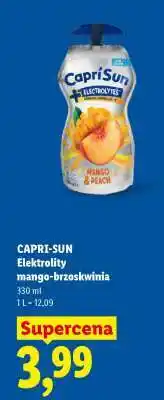 Lidl CAPRI SUN Elektrolity mango-brzoskwinia oferta