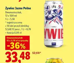 Lidl Żywiec Jasne Pełne oferta