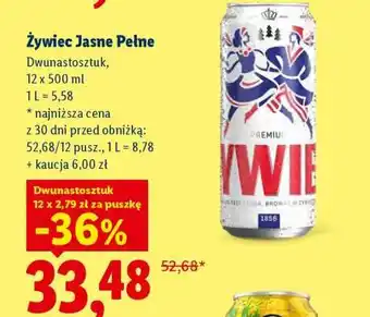 Lidl Żywiec Jasne Pełne oferta