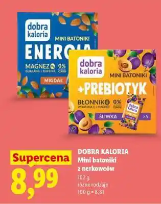 Lidl Dobra Kaloria Mini batoniki z nerkowców oferta