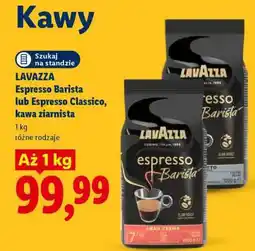 Lidl LAVAZZA Espresso Barista lub Espresso Classico, kawa ziarnista oferta