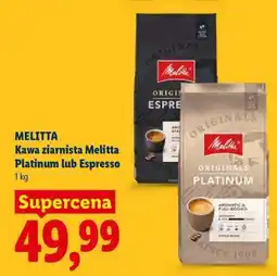 Lidl MELITTA Kawa ziarnista Melitta Platinum lub Espresso oferta