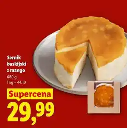 Lidl Sernik baskijski z mango oferta