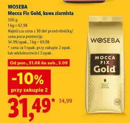 Lidl WOSEBA Mocca Fix Gold, kawa ziarnista oferta