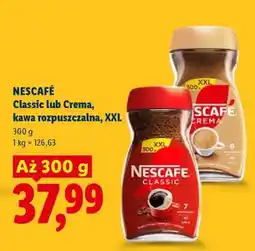 Lidl NESCAFÉ Classic lub Crema, kawa rozpuszczalna, XXL oferta