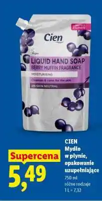 Lidl Cien Mydło w płynie, opakowanie uzupełniające oferta
