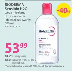 Hebe Bioderma Sensibio H2O woda micelarna do oczyszczania i demakijażu twarzy oferta