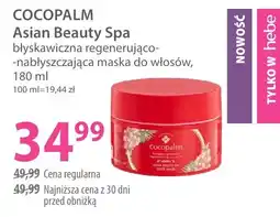 Hebe Cocopalm Asian Beauty Spa błyskawiczna regenerująco-nabłyszczająca maska do włosów oferta