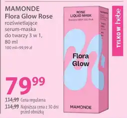 Hebe MAMONDE Flora Glow Rose rozświetlające serum-maska do twarzy oferta