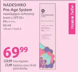 Hebe NADESHIKO Pro-Age System nawilżająco-ochronny krem oferta