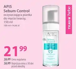Hebe APIS Sebum Control oczyszczająca pianka do mycia twarzy oferta