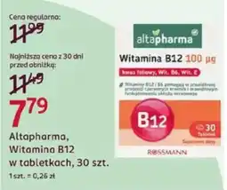Rossmann Altapharma, Witamina B12 w tabletkach oferta