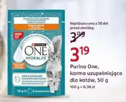 Rossmann Purina One, karma uzupełniająca dla kotów oferta