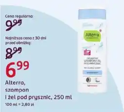 Rossmann Alterra, szampon i żel pod prysznic oferta