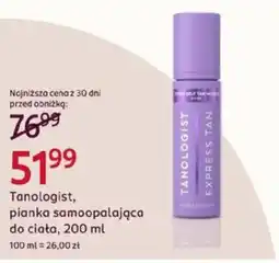 Rossmann Tanologist, pianka samoopalająca do ciała oferta