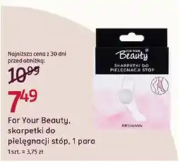 Rossmann For Your Beauty skarpetki do pielęgnacji stóp oferta