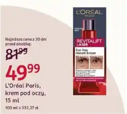 Rossmann L'Oréal Paris, krem pod oczy oferta