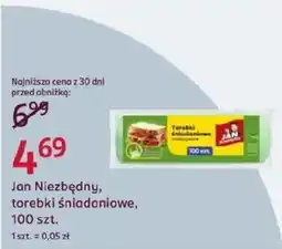 Rossmann Jan Niezbędny, torebki śniadaniowe oferta