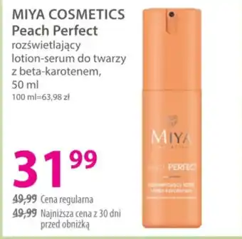 MIYA COSMETICS Peach Perfect rozświetlający lotion-serum do twarzy z beta-karotenem