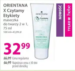 Hebe Orientana X Czytamy Etykiety Maseczka do twarzy oferta