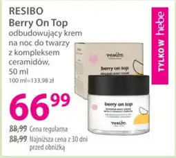 Hebe RESIBO Berry On Top odbudowujący krem na noc do twarzy z kompleksem ceramidów oferta