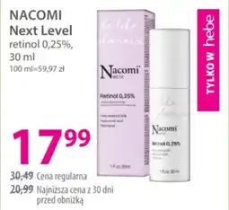 Hebe NACOMI Next Level retinol 0,25% oferta
