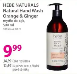 Hebe HEBE NATURALS Natural Hand Wash Orange & Ginger oferta