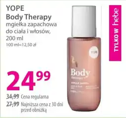 Hebe YOPE Body Therapy mgiełka zapachowa do ciała i włosów oferta