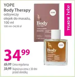 Hebe YOPE Body Therapy olejek do masażu oferta