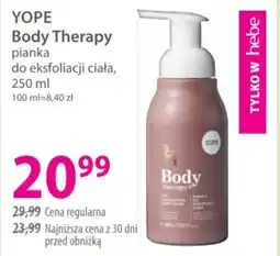 Hebe YOPE Body Therapy pianka do eksfoliacji ciała oferta