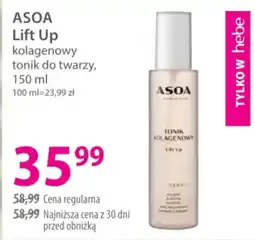 Hebe ASOA Lift Up kolagenowy tonik do twarzy oferta
