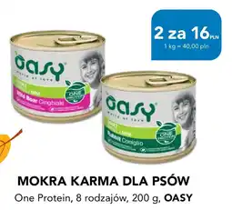 AquaelZOO MOKRA KARMA DLA PSÓW One Protein, 8 rodzajów, 200 g, OASY oferta