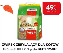 AquaelZOO Żwirek Zbrylający Dla Kotów Cat's Best oferta