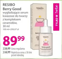 Hebe RESIBO Berry Good wygładzające serum kwasowe do twarzy z kompleksem ceramidów oferta