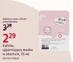 Rossmann Esfolio, ujędrniająca maska w płatach oferta