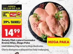 Biedronka Świeży filet z piersi kurczaka Kraina Mięs oferta